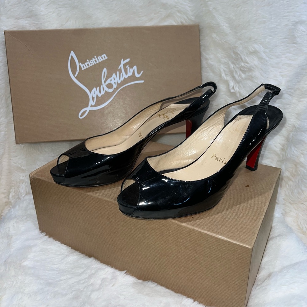 Christian Louboutin - Open Toe Heel - EU Women’s size: 40